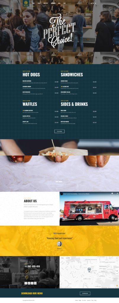 FOOD STAND & TRUCK CO Wuerzburg Restaurant Web Design