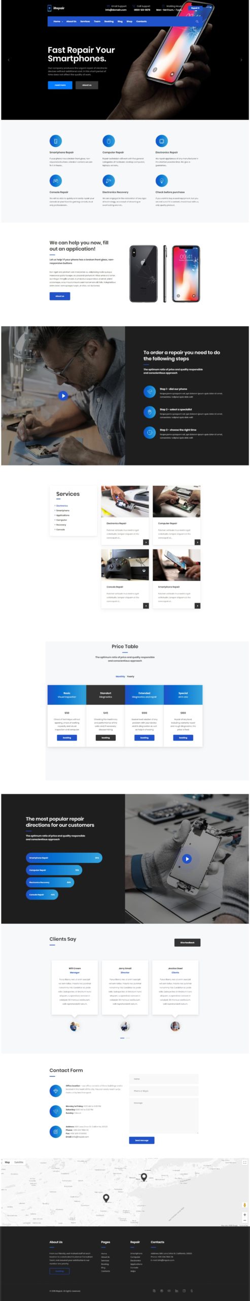 iRepair Handy Reparatur Wuerzburg Web Design